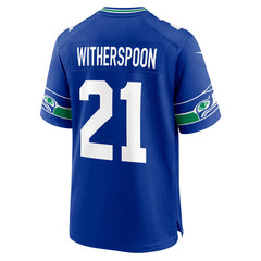 Devon Witherspoon Seattle Seahawks Throwback Player Game Jersey - Royal Jerseys
