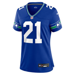 Devon Witherspoon Seattle Seahawks Women's Throwback Player Game Jersey - Royal Jerseys