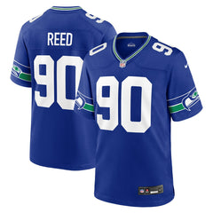 Jarran Reed Seattle Seahawks Alternate Game Jersey - Royal Jerseys