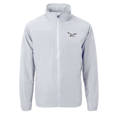 Philadelphia Eagles Cutter & Buck Charter Eco Recycled Full-Zip Jacket - Silver Jackets