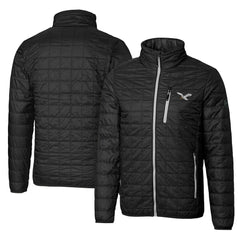 Philadelphia Eagles Cutter & Buck Rainier PrimaLoft Eco Insulated Full-Zip Puffer Jacket - Black Jackets