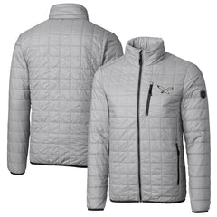 Philadelphia Eagles Cutter & Buck Rainier PrimaLoft Eco Insulated Full-Zip Puffer Jacket - Silver Jackets