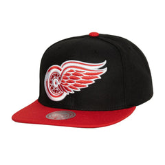 Detroit Red Wings Mitchell & Ness Core Team Ground 2.0 Snapback Hat - Black | US 200398852