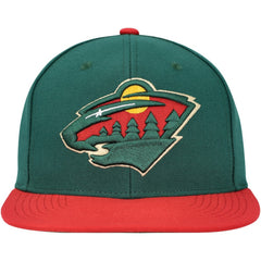 Minnesota Wild Mitchell & Ness Core Team Ground 2.0 Snapback Hat - Green | US 200398869