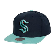 Seattle Kraken Mitchell & Ness Core Team Ground 2.0 Snapback Hat - Navy | US 200398871