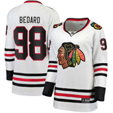 Connor Bedard Chicago Blackhawks Fanatics Women's Away Breakaway Jersey - White | US 200398905