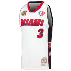 Dwyane Wade Miami Heat Unisex Hall of Fame Class of 2023 Throwback Swingman Jersey White - Mitchell & Ness
