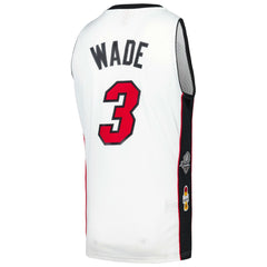 Dwyane Wade Miami Heat Unisex Hall of Fame Class of 2023 Throwback Swingman Jersey White - Mitchell & Ness