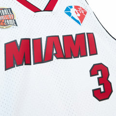 Dwyane Wade Miami Heat Unisex Hall of Fame Class of 2023 Throwback Swingman Jersey White - Mitchell & Ness