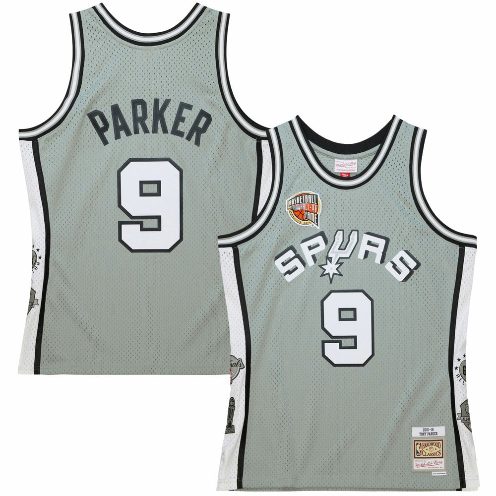 Tony Parker San Antonio Spurs Unisex Hall of Fame Class of 2023 Throwback Swingman Jersey Gray - Mitchell & Ness