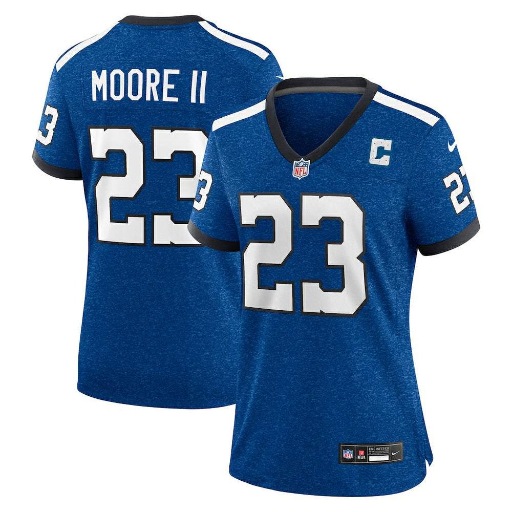 Kenny Moore II Indianapolis Colts Women's Indiana Nights Alternate Game Jersey - Royal Jerseys