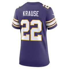 Paul Krause Minnesota Vikings Women's Classic Retired Player Jersey - Purple Jerseys
