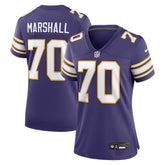Jim Marshall Minnesota Vikings Women's Classic Retired Player Jersey - Purple Jerseys