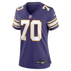 Jim Marshall Minnesota Vikings Women's Classic Retired Player Jersey - Purple Jerseys