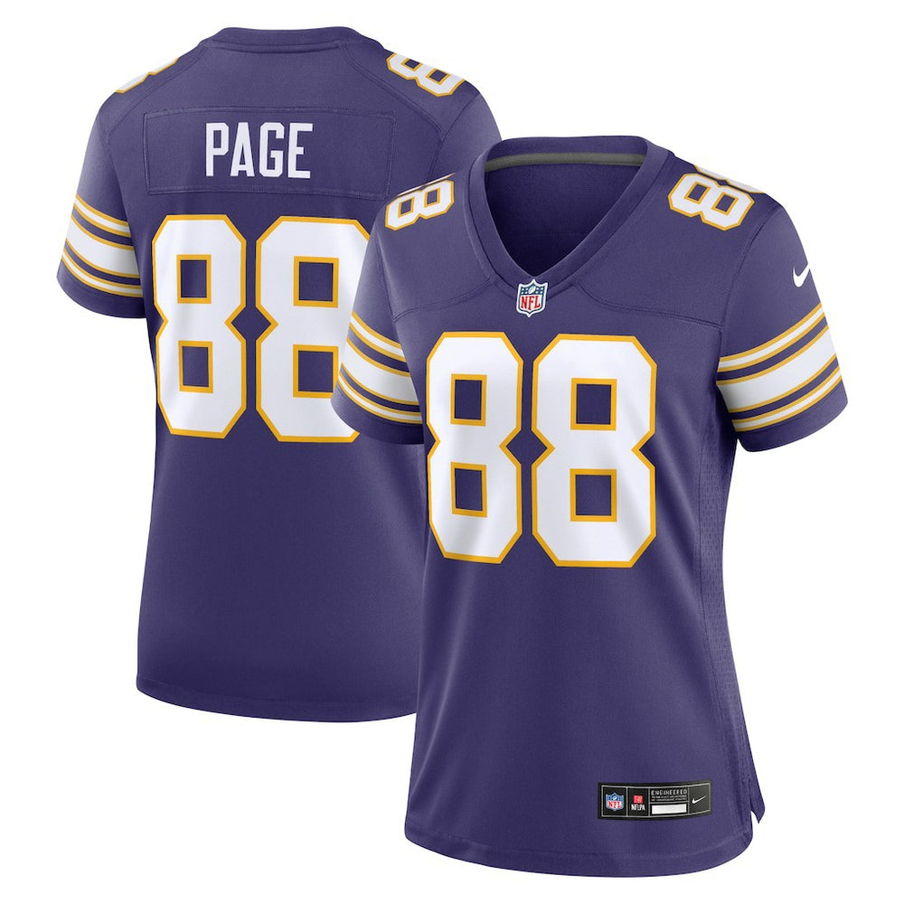 Alan Page Minnesota Vikings Women's Classic Retired Player Jersey - Purple Jerseys