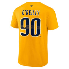 Ryan O'Reilly Nashville Predators Fanatics Authentic Stack Name & Number T-Shirt - Gold | US 200402713