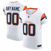 Denver Broncos Vapor F.U.S.E. Elite Custom Jersey - White Jerseys