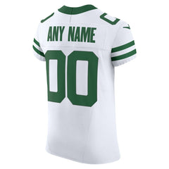 New York Jets Vapor F.U.S.E. Elite Custom Jersey - White Jerseys