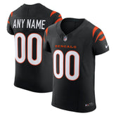 Cincinnati Bengals Team Vapor F.U.S.E. Elite Custom Jersey - Black Jerseys