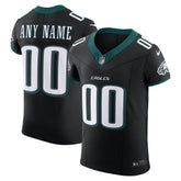 Philadelphia Eagles Alternate Vapor F.U.S.E. Elite Custom Jersey - Black Jerseys
