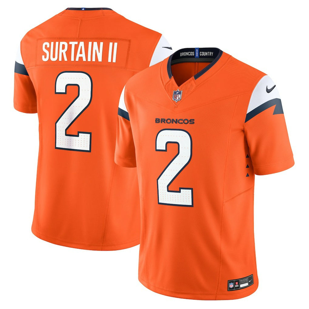 Patrick Surtain II Denver Broncos Mile High Collection Vapor F.U.S.E. Limited Jersey - Orange Jerseys