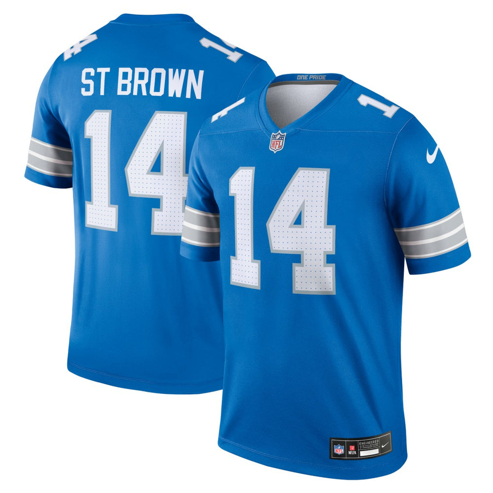 Amon-Ra St. Brown Detroit Lions Legend Player Performance Top - Blue Tops