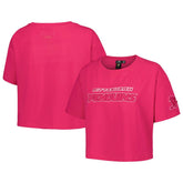 Pittsburgh Penguins Pro Standard Women's Triple Pink Cropped Boxy T-Shirt | US 200410510