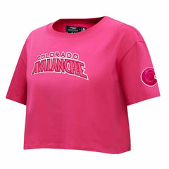 Colorado Avalanche Pro Standard Women's Triple Pink Cropped Boxy T-Shirt | US 200410511