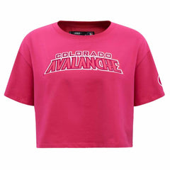 Colorado Avalanche Pro Standard Women's Triple Pink Cropped Boxy T-Shirt | US 200410511