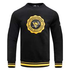 Pittsburgh Penguins Pro Standard Crest Emblem Pullover Sweatshirt - Black | US 200410535