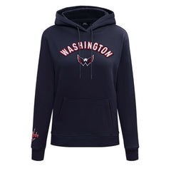 Washington Capitals Pro Standard Women's Classic Chenille Pullover Hoodie - Navy | US 200410626
