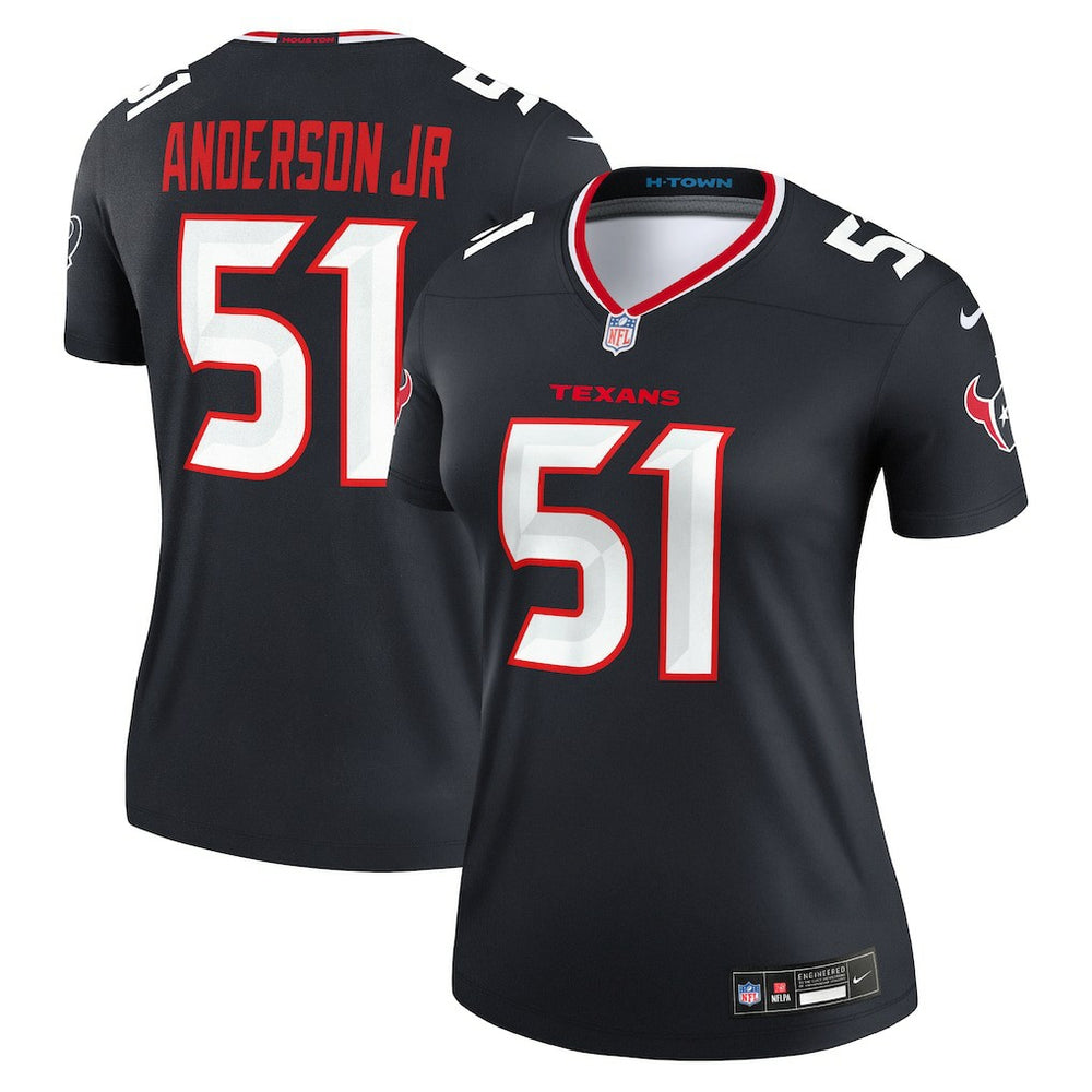Will Anderson Jr. Houston Texans Women's Legend Player Performance Top - Navy Tops