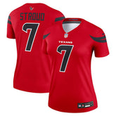 C.J. Stroud Houston Texans Women's Alternate Legend Player Performance Top - Red Tops