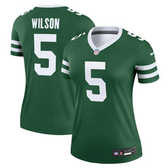 Garrett Wilson New York Jets Women's Legend Player Performance Top - Legacy Green Tops