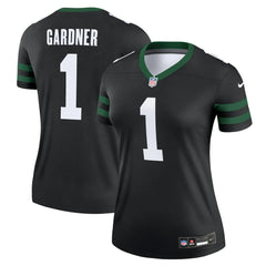 Ahmad Sauce Gardner New York Jets Women's Alternate Legend Player Performance Top - Legacy Black Tops