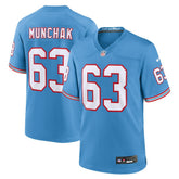 Mike Munchak Tennessee Titans Retired Player Alternate Game Jersey - Light Blue Jerseys