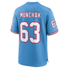 Mike Munchak Tennessee Titans Retired Player Alternate Game Jersey - Light Blue Jerseys
