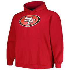 Christian McCaffrey San Francisco 49ers Big & Tall Fleece Name & Number Pullover Hoodie - Scarlet Hoodies