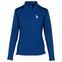Los Angeles Dodgers Levelwear Women's Daybreak Insignia 2.0 Quarter-Zip Pullover Top - Royal Pullover
