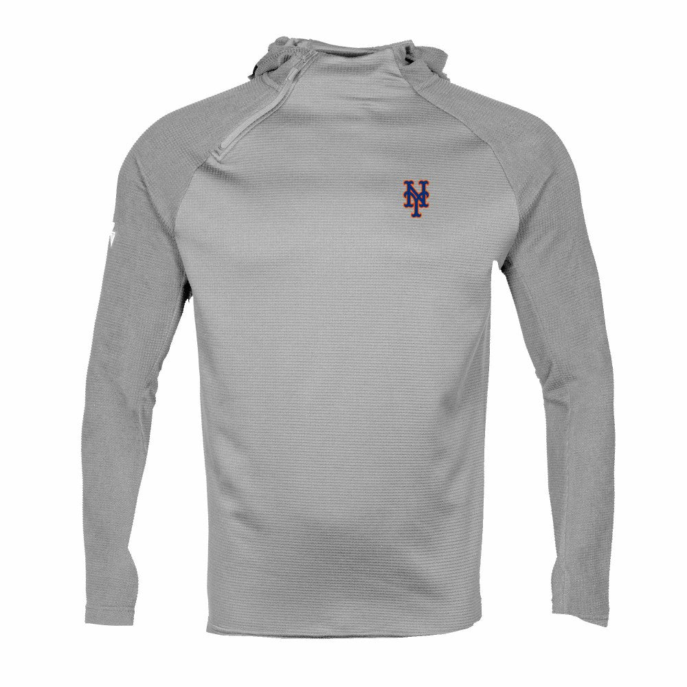 New York Mets Levelwear Ascent Insignia 2.0 Pullover Hoodie - Gray Hoodies