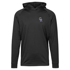 Colorado Rockies Levelwear Dimension Insignia 2.0 Pullover Hoodie - Black Hoodies