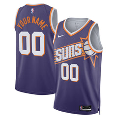 Phoenix Suns Unisex Swingman Custom Jersey Purple Icon Edition - Nike