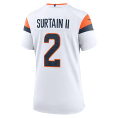 Patrick Surtain II Denver Broncos Women's Mile High Collection Game Jersey - White Jerseys