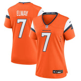 John Elway Denver Broncos Women's Mile High Collection Retired Player Game Jersey - Orange Jerseys