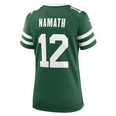 Joe Namath New York Jets Women's Retired Player Game Jersey - Legacy Green Jerseys