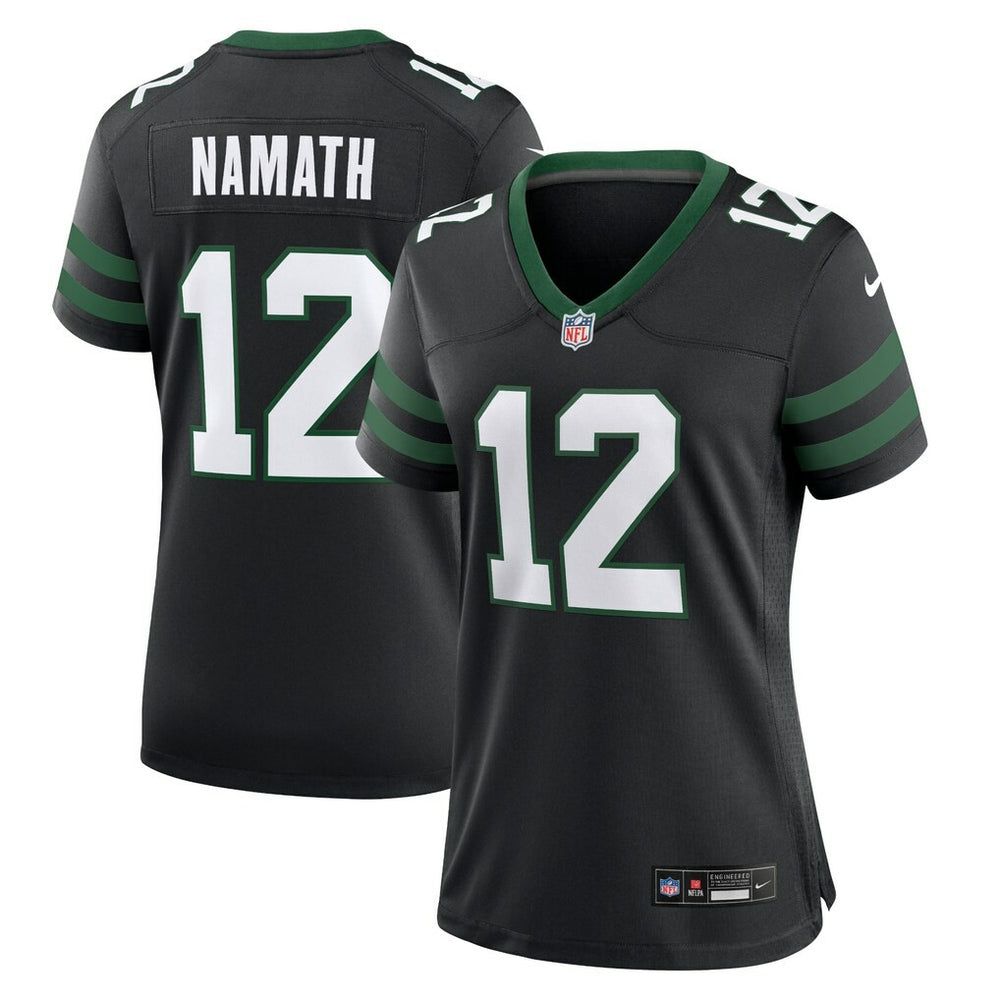 Joe Namath New York Jets Women's Retired Player Alternate Game Jersey - Legacy Black Jerseys