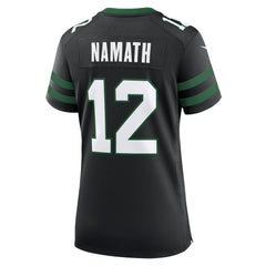 Joe Namath New York Jets Women's Retired Player Alternate Game Jersey - Legacy Black Jerseys