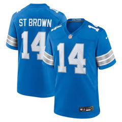 Amon-Ra St. Brown Detroit Lions Game Jersey - Blue Jerseys