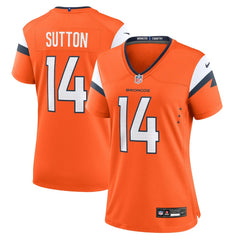 Courtland Sutton Denver Broncos Women's Mile High Collection Game Jersey - Orange Jerseys
