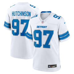 Aidan Hutchinson Detroit Lions Game Jersey - White Jerseys